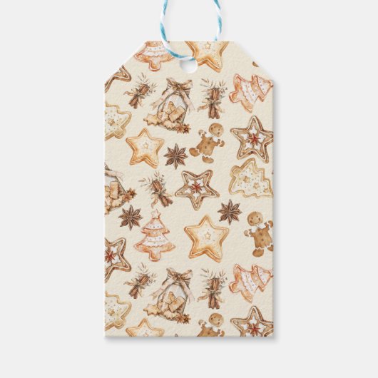 Kerstkoek Cadeaubijslage Cadeaulabel (Voorkant)