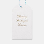 Kerstkoek Cadeaubijslage Cadeaulabel (Achterkant)