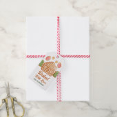 Kerstkoek Gebakken Met Liefde Vakantie Cadeaulabel (Met Touw)