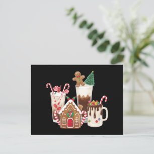 Kerstkoek Kerst Koffie Liefhebber Geschenk Kerstmi Feestdagenkaart