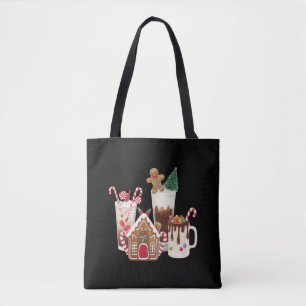 Kerstkoek Kerst Koffie Liefhebber Geschenk Kerstmi Tote Bag