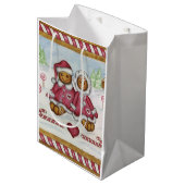 Kerstkoek Pepermunt Cadeautas (Voorkant Gekanteld)