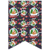 Kerstkoek Sneeuwbollen Vlaggetjes (Tweede vlag)
