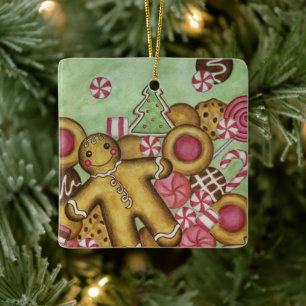 Kerstkoek Snoep Koek Ornament