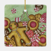 Kerstkoek Snoep Koek Ornament (Achterkant)
