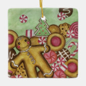 Kerstkoek Snoep Koek Ornament (Voorkant)