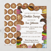 Kerstkoek Uitwisseling Bakverkoop Feest Kaart (Voorkant / Achterkant)