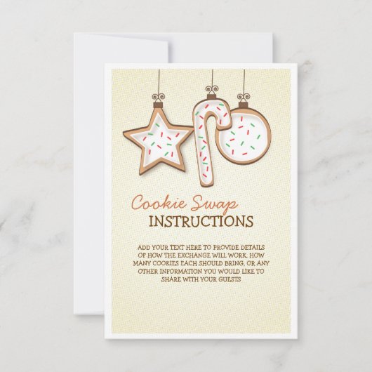 Kerstkoek Uitwisseling Instructiekaart (Voorkant)