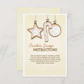 Kerstkoek Uitwisseling Instructiekaart (Voorkant / Achterkant)