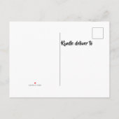 Kerstkoek Uitwisselingsfeest Uitnodiging Briefkaart (Achterkant)