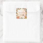 Kerstkoek Verjaardag Twee Vierkante Sticker (Tas)
