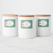 Kerstkoek Voedsel- en Dranklabelset Voedselcontainer Etiket (Flessen)