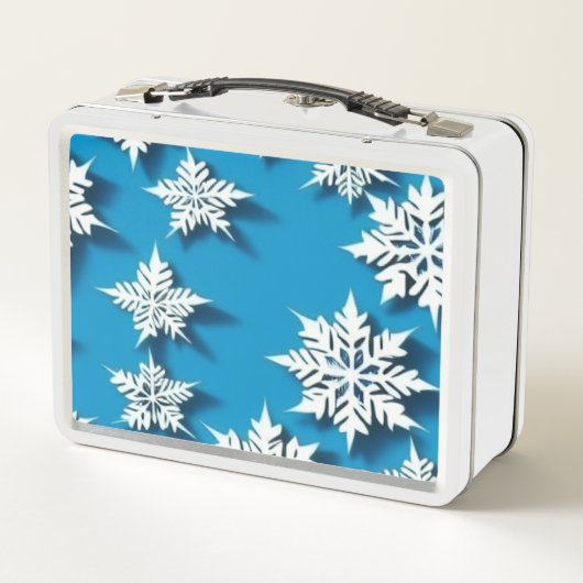 Kerstkoekblik - Winterlandschap Lunchbox (Achterkant)