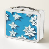 Kerstkoekblik - Winterlandschap Lunchbox (Voorkant)