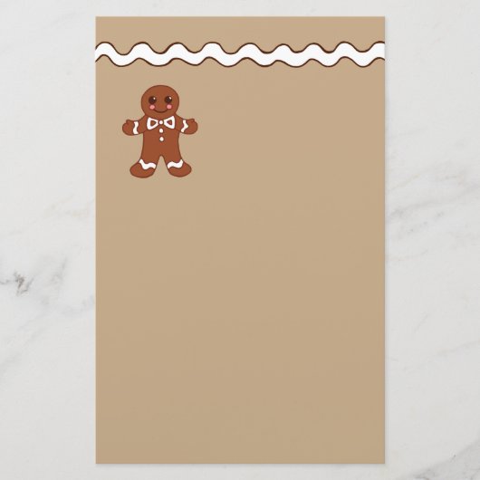 Kerstkoekbriefpapier Briefpapier (Voorkant)