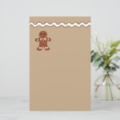 Kerstkoekbriefpapier Briefpapier (Staand voorkant)
