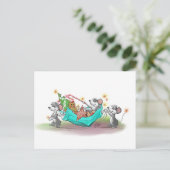 Kerstkoekdiefstal Feestdagenkaart (Staand voorkant)