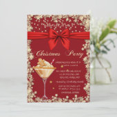 Kerstkoekdrank Sterren Bedrijfs Kerstmis Kaart (Staand voorkant)