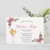 Kerstkoekdrank takken Kerstmis Kaart (Staand voorkant)