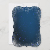Kerstkoekdrankboog Blauw Kerstmis Kaart (Achterkant)