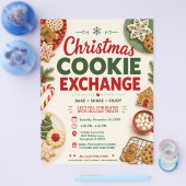 Kerstkoekenuitwisselingsfolder Flyer (Enkel)