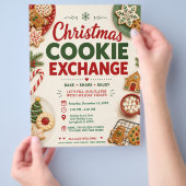 Kerstkoekenuitwisselingsfolder Flyer (Hand)