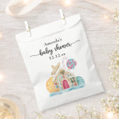 Kerstkoekhuis babyshower bedankzakje (Geknipt)