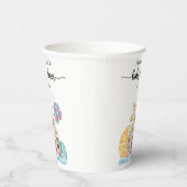 Kerstkoekhuis babyshower papieren bekers (Rechts)