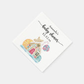 Kerstkoekhuis babyshower servet (Hoek)