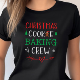 Kerstkoekje Bakken Crew Family Mom Vakantie T-shirt