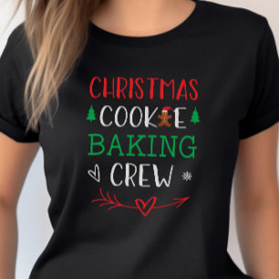 Kerstkoekje Bakken Crew Family Mom Vakantie T-shirt