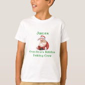 Kerstkoekje Bakken Crew Grandmas Keuken T-shirt (Voorkant)