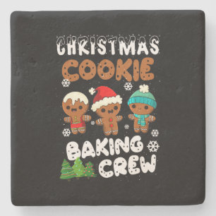 Kerstkoekje bakken Crew Kerst Grappig cadeau Stenen Onderzetter
