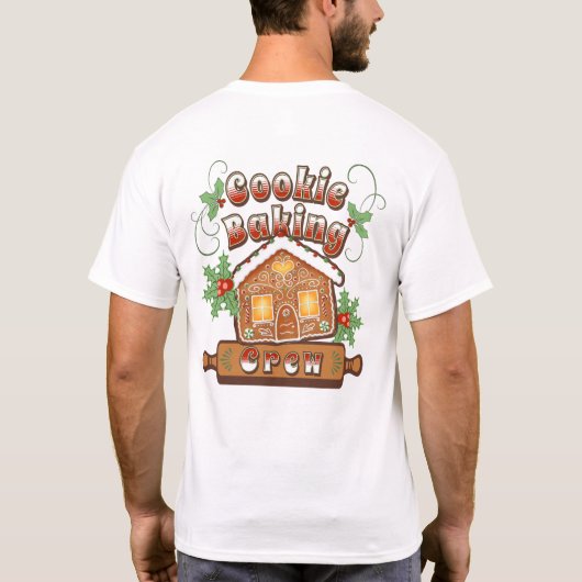 Kerstkoekje bakken Gingerbread House Crew - T-shirt (Achterkant)