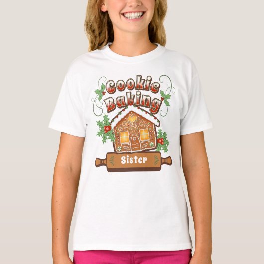 Kerstkoekje bakken peperkoek Huis - T-shirt (Voorkant)