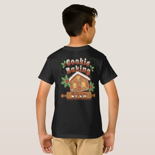 Kerstkoekje bakken peperkoek Huis - T-shirt (Achterkant volledig)