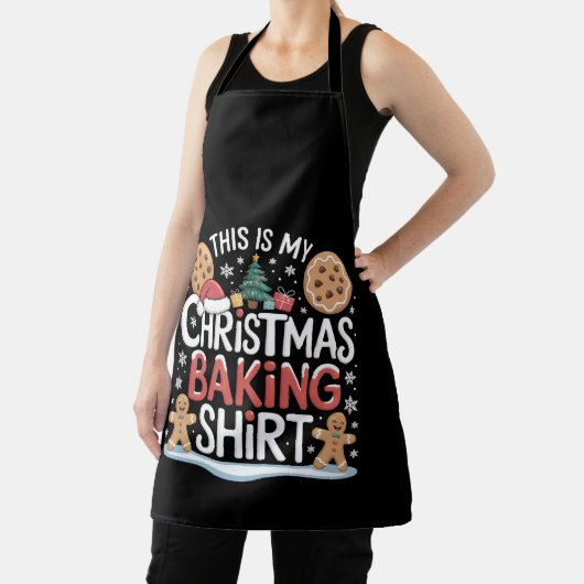 Kerstkoekje Bakken Shirt Gingerbread Baker Schort (Insitu)