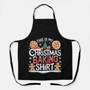 Kerstkoekje Bakken Shirt Gingerbread Baker Schort
