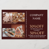 kerstkoekje bakkerij flyer (Voorkant)