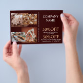 kerstkoekje bakkerij flyer (Hand)