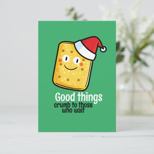  kerstkoekje bedankkaart (Staand voorkant)