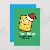  kerstkoekje bedankkaart (Voorkant / Achterkant)