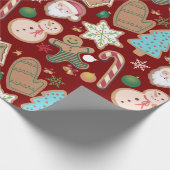 Kerstkoekje Cadeaupapier (Hoek)