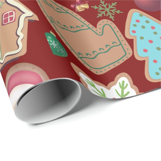 Kerstkoekje Cadeaupapier (Rol Hoek)