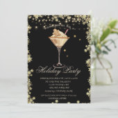 Kerstkoekje Cocktail Sterren Vakantie Kaart (Staand voorkant)