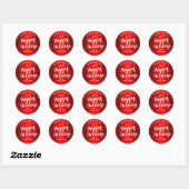 Kerstkoekje Cookie Cadeft Custom Name Ronde Sticker (Vel)