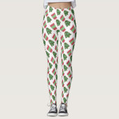 Kerstkoekje en koffie leggings (Voorkant)