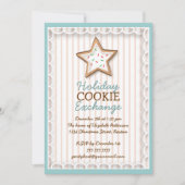 Kerstkoekje Exchange Holiday Sweet Uitnodiging (Voorkant)