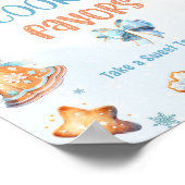 Kerstkoekje Favorieten Blauwe jongen Verjaardagsfe Poster (Hoek)