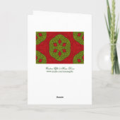 Kerstkoekje Feestdagen Kaart (Achterkant)